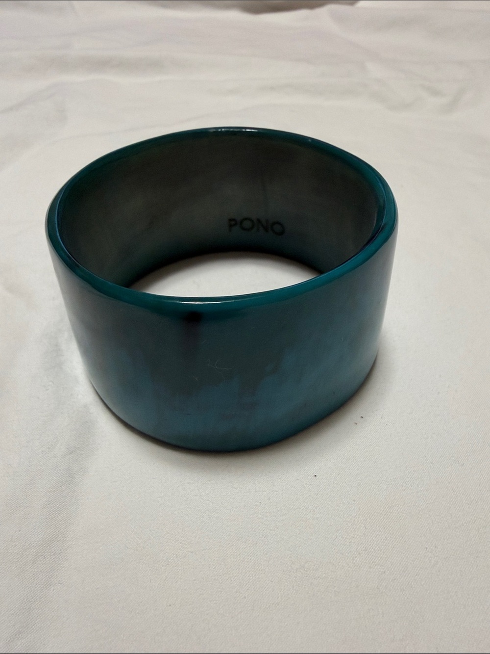PONO Teal Wide Resin Bracelet